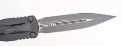 Microtech 227-1 DLCT Dirac Delta Black DLC Double Edge Dagger (USA) All Knife Brands