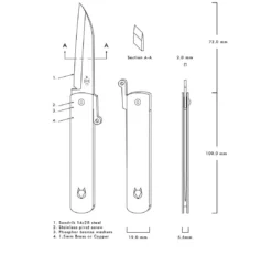 Wholesale 🤩 Andersson & Copra Urban Husky Friction Folder Knife Copper (2.9" Stonewash) ❤️ 8 Andersson & Copra Urban Husky Friction Folder Knife Copper (2.9