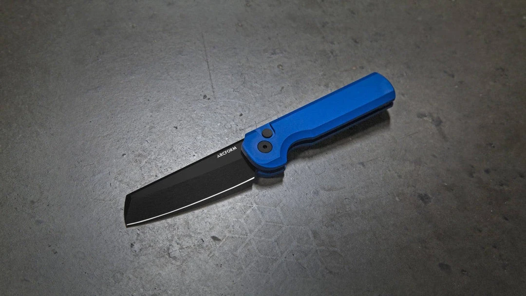 Cheap 🌟 Arcform Blue ARC-071 Slimfoot Black Blade Auto Knife 3.1" 154CM (USA) 😍 3 Arcform Blue ARC-071 Slimfoot Black Blade Auto Knife 3.1" 154CM (USA)