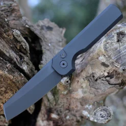 Arcform Slimfoot Operator ARC-081 Auto Blk Alum W/Tritium Button 3" 154CM (USA) Arcform Knives