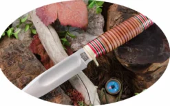 BARK RIVER KNIVES Bark River Canoe Knife CruWear Hellfire Maple Burl (USA)