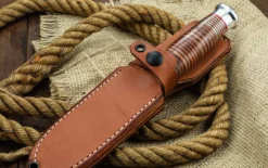 BARK RIVER KNIVES Bark River Canoe Knife CruWear Hellfire Maple Burl (USA)