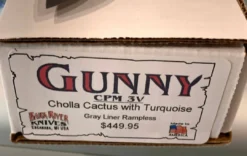 Outlet ๐ BARK RIVER KNIVES Bark River Gunny CPM 3V Knife Cholla Cactus W/ Turquoise - Gray Liners - Rampless #2 ๐ 13 BARK RIVER KNIVES Bark River Gunny CPM 3V Knife Cholla Cactus W/ Turquoise - Gray Liners - Rampless #2