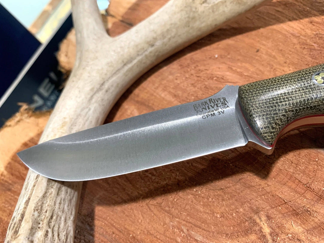 Best reviews of 🔔 BARK RIVER KNIVES Bark River Gunny CPM 3V Knife W/ Green Canvas Micarta - Red Liners - Mosaic Pins 🥰 4 BARK RIVER KNIVES Bark River Gunny CPM 3V Knife W/ Green Canvas Micarta - Red Liners - Mosaic Pins