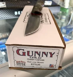 Best reviews of 🔔 BARK RIVER KNIVES Bark River Gunny CPM 3V Knife W/ Green Canvas Micarta - Red Liners - Mosaic Pins 🥰 13 BARK RIVER KNIVES Bark River Gunny CPM 3V Knife W/ Green Canvas Micarta - Red Liners - Mosaic Pins