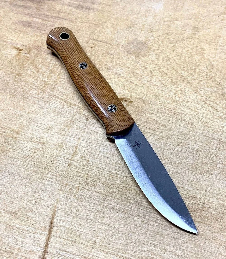 Cheap 🤩 BARK RIVER KNIVES Bark River Ultralite Bushcrafter CPM 3V Natural Micarta - Black Liners - Mosaic Pins 🔔 3 BARK RIVER KNIVES Bark River Ultralite Bushcrafter CPM 3V Natural Micarta - Black Liners - Mosaic Pins
