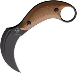 BASTINELLI CREATIONS Bastinelli BAK Karambit Fixed Blade Knife 3.25 (Coyote)