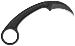 BASTINELLI CREATIONS All Knife Brands Bastinelli PiKa Fixed 1.65" Black Cerakote N690CO Hawkbill Blade