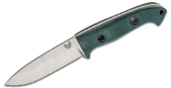 Benchmade 162 Bushcrafter Fixed 4.43" S30V Satin Blade, Green G10 (USA)