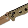 Benchmade 273FE-2 Shane Sibert Mini Adamas Folding Knife 3.25" CruWear Flat Dark Earth Plain Blade, OD Green