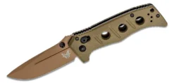 Benchmade 273FE-2 Shane Sibert Mini Adamas Folding Knife 3.25" CruWear Flat Dark Earth Plain Blade, OD Green