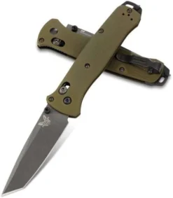 Benchmade 537GY-1 Bailout Knife Green Aluminum Knife 3.4" (USA)