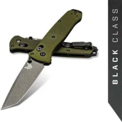 Benchmade 537GY-1 Bailout Knife Green Aluminum Knife 3.4