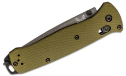 Benchmade 537GY-1 Bailout Knife Green Aluminum Knife 3.4