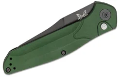 Benchmade 9400BK Osborne Auto Knife 3.4" S30V Black Plain Blade, Green Handles