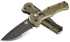 Benchmade Claymore Auto Folding Knife 9070SBK-1 CPM-D2 Ranger Green Grivory Handles
