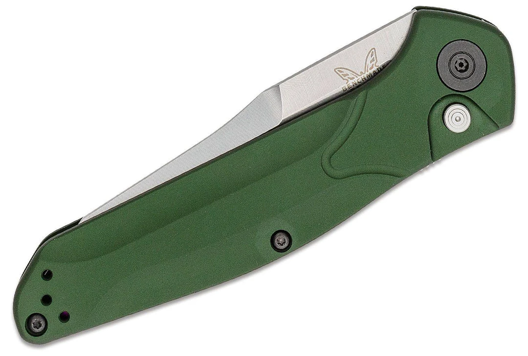 Hot Sale ❤️ Benchmade Osborne 9400 Auto Knife Green Aluminum (3.4" Satin) 👏 5 Benchmade Osborne 9400 Auto Knife Green Aluminum (3.4" Satin)