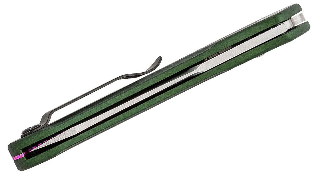 Hot Sale ❤️ Benchmade Osborne 9400 Auto Knife Green Aluminum (3.4" Satin) 👏 7 Benchmade Osborne 9400 Auto Knife Green Aluminum (3.4" Satin)