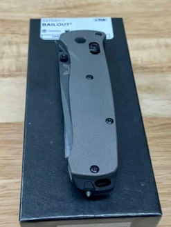 Benchmade Semi-Custom Bailout Knife Titanium Handles (3.4