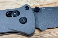 Benchmade Semi-Custom Bailout Knife Titanium Handles (3.4