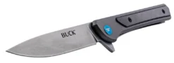 Cheapest 🤩 BUCK KNIVES Buck Cavalier Ball Bearing Flipper Knife 3.6" Stonewashed 0264GYS 🥰 16 BUCK KNIVES Buck Cavalier Ball Bearing Flipper Knife 3.6