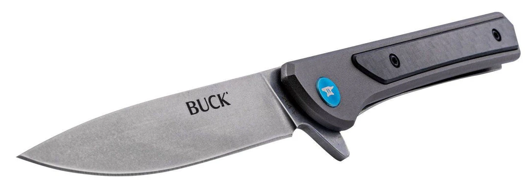 Cheapest 🤩 BUCK KNIVES Buck Cavalier Ball Bearing Flipper Knife 3.6" Stonewashed 0264GYS 🥰 7 BUCK KNIVES Buck Cavalier Ball Bearing Flipper Knife 3.6" Stonewashed 0264GYS
