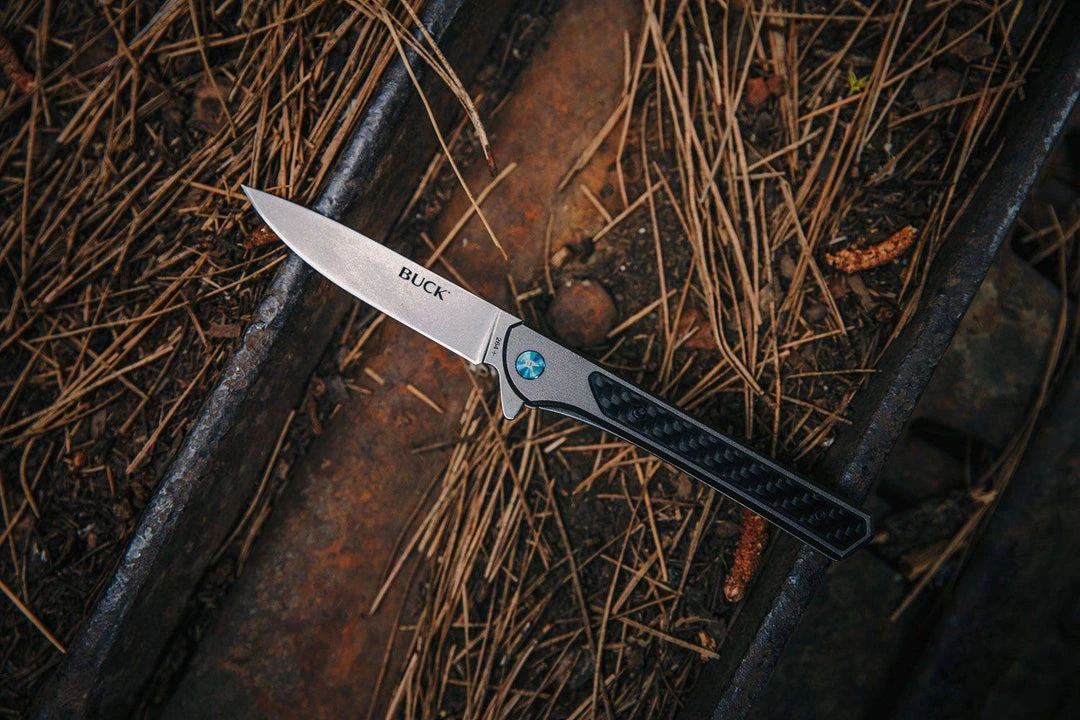 Cheapest 🤩 BUCK KNIVES Buck Cavalier Ball Bearing Flipper Knife 3.6" Stonewashed 0264GYS 🥰 9 BUCK KNIVES Buck Cavalier Ball Bearing Flipper Knife 3.6" Stonewashed 0264GYS