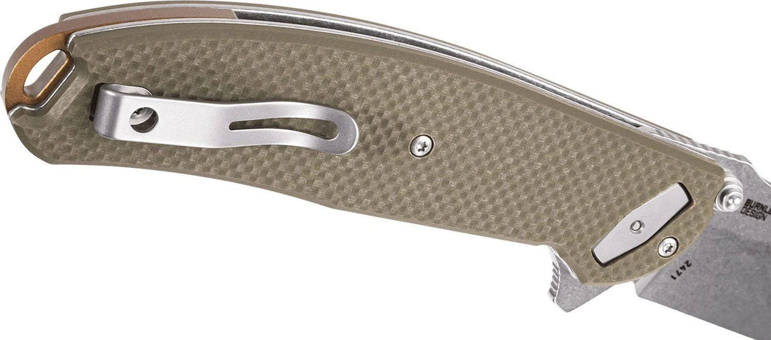 Promo ๐คฉ CRKT 2471 Butte Deadbolt Lock Assisted Flipper Knife 3.36" D2 Stonewashed G10 CRKT Knives ๐งจ 7 CRKT 2471 Butte Deadbolt Lock Assisted Flipper Knife 3.36" D2 Stonewashed G10 CRKT Knives