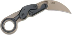 CRKT Kinematic Provoke Desert Sand Folding Karambit 2.41" D2s CRKT Knives