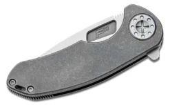 CURTISS CUSTOM KNIVES Curtiss F3 Medium Flipper Knife 3.25" CTS-XHP Slicer Blade, Standard Titanium Handles - F3 Medium SL/FL