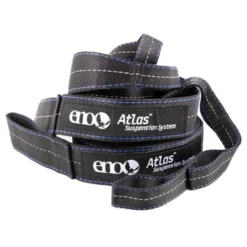 ENO Hammocks & Gear ENO Atlas Hammock Suspension Straps, 9', Black/Royal Bluu
