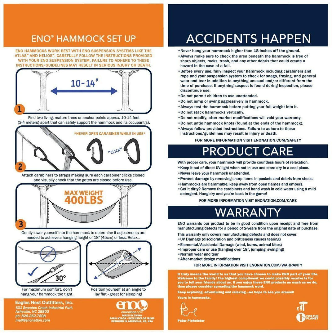 Best Sale 🔔 Hammocks & RainFlys ENO Eagles Nest DoubleNest Hammock Prints ⌛ 10 Hammocks & RainFlys ENO Eagles Nest DoubleNest Hammock Prints