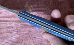 New ๐ Fiddleback Forge Camp Muk Knife W/ Curly Ash Handles ๐ 11 Fiddleback Forge Camp Muk Knife W/ Curly Ash Handles