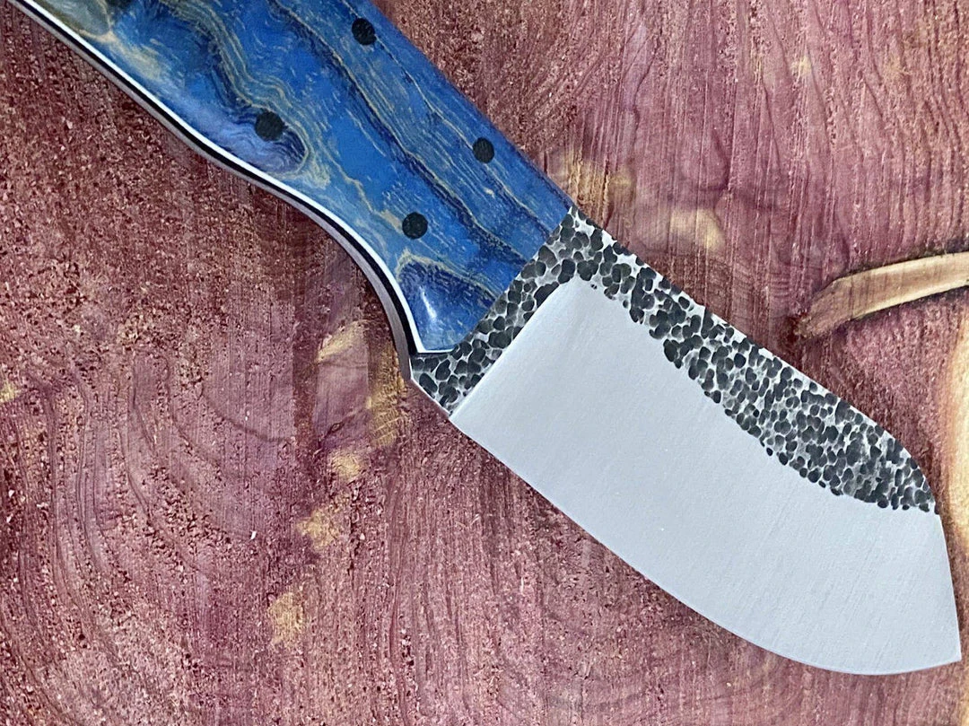 New ๐ Fiddleback Forge Camp Muk Knife W/ Curly Ash Handles ๐ 9 Fiddleback Forge Camp Muk Knife W/ Curly Ash Handles