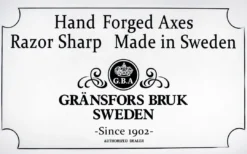 GRANSFORS BRUK Gränsfors Mortise / Log House Corner Axe (Sweden) Axes & Hatchets