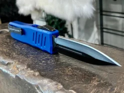 Guardian Tactical Recon-035 94131 D/E Auto Blue Black Tactical Knife (3.25