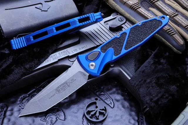 Budget โจ Microtech Socom Elite T/E Auto Knife Blue Handle (Stonewash Blade) 161A-10 BL All Knife Brands ๐ 3 Microtech Socom Elite T/E Auto Knife Blue Handle (Stonewash Blade) 161A-10 BL All Knife Brands