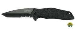 Kershaw Knives Kershaw 1835TBLKST Kuro Assisted 3-1/8" Combo Blade