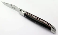 LAGUIOLE HONORE DURAND Laguiole Durand Handmade Folding 3.875" Ebony Wood Knife 14C28 (France)