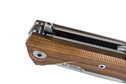 LionSteel KUR Flipper Knife - Santos Wood Handles (Italy)