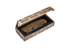 LionSteel KUR Flipper Knife - Santos Wood Handles (Italy)