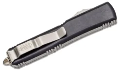 Best deal 😉 Microtech 121-10 Ultratech Auto S/E Knife 3.46" Stonewashed Plain Blade, Black Aluminum Handles All Knife Brands ❤️ 8 Microtech 121-10 Ultratech Auto S/E Knife 3.46