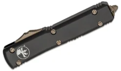 All Knife Brands Microtech 121-13AP Ultratech Auto OTF Knife 3.46" Bronze Apocalyptic, Black Handles