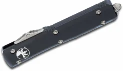 Microtech 122-11 Ultratech D/E - Black Handle - Stonewash Blade - Partially Serrated