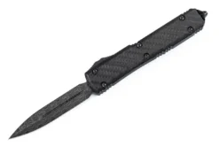 Microtech 122-16CFS Ultratech Signature Auto OTF 3.46" Damascus D/E Carbon Fiber
