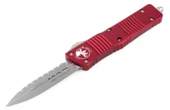 All Knife Brands Microtech 142-12RD Combat Troodon Auto OTF 3.75" D/E Red Handle
