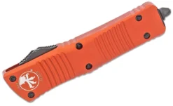 All Knife Brands Microtech 142-1OR Combat Troodon Auto OTF 3.75" Black D/E Orange Handles