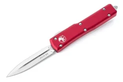 Microtech 147-4RD UTX-70 Auto OTF 2.41" Satin Red Handles All Knife Brands