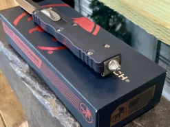 All Knife Brands Microtech 227-13 Dirac Delta D/E - Black Handle - Bronze Blade