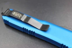 All Knife Brands Microtech 231-1BL UTX-85 S/E Blue Handle Black Blade